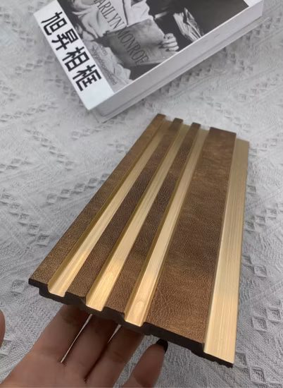 Decoración de pared interior PS Panel de pared estriado para TV Fondo Panel de pared interior